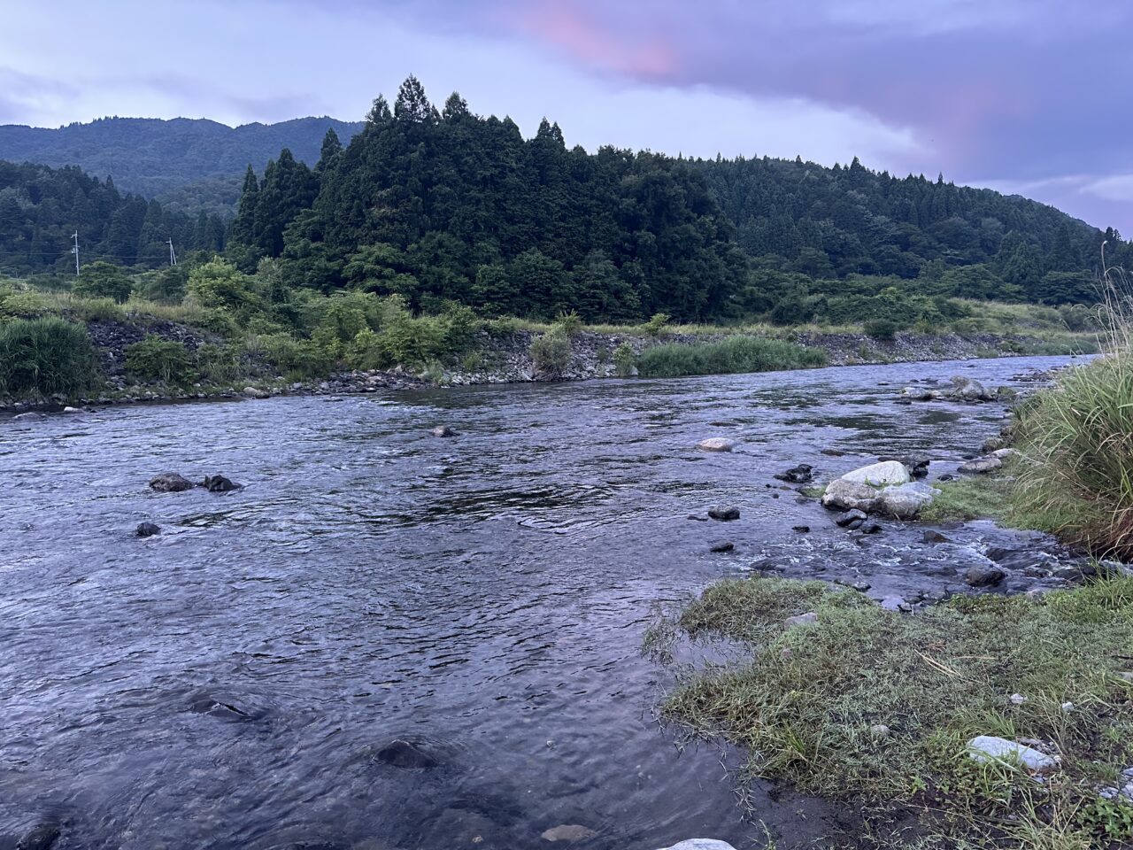 午前5時の当店前の状況