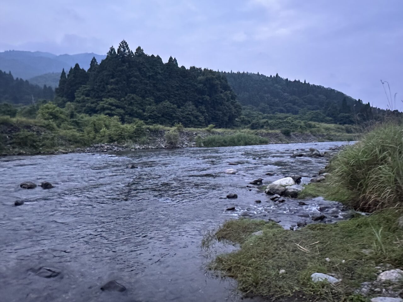午前5時の当店前の状況