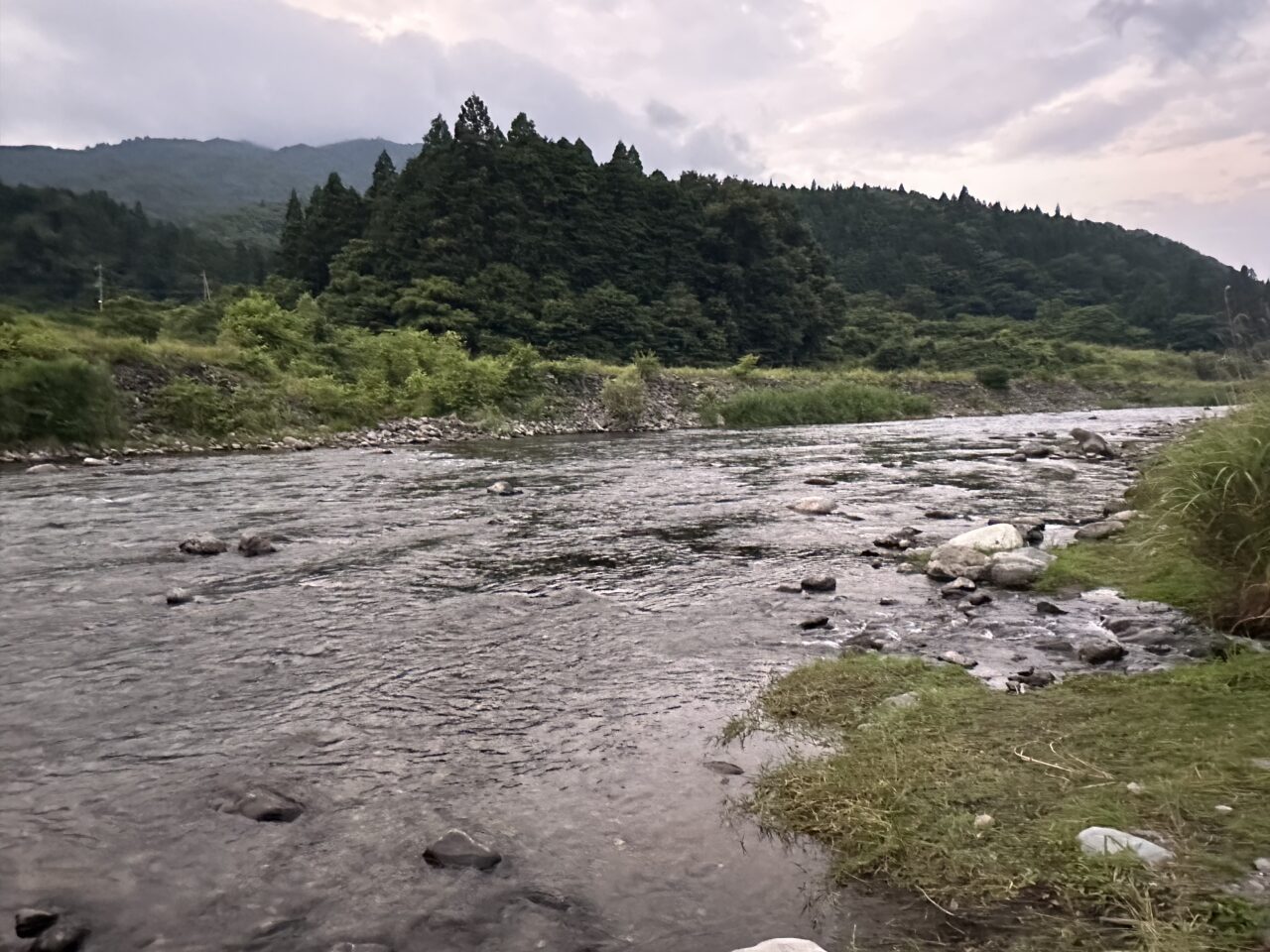 午前5時の当店前の状況