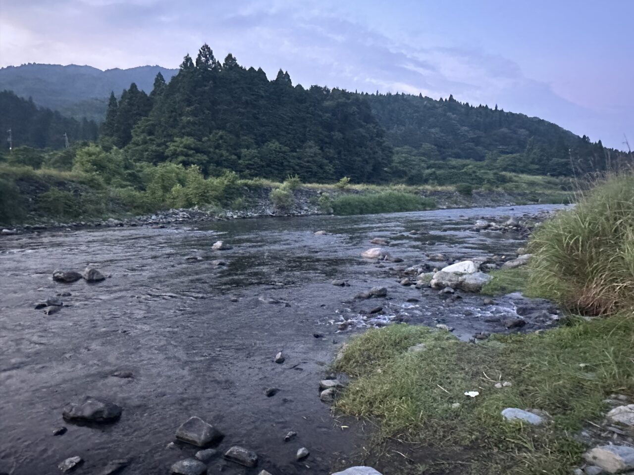午前5時の当店前の状況
