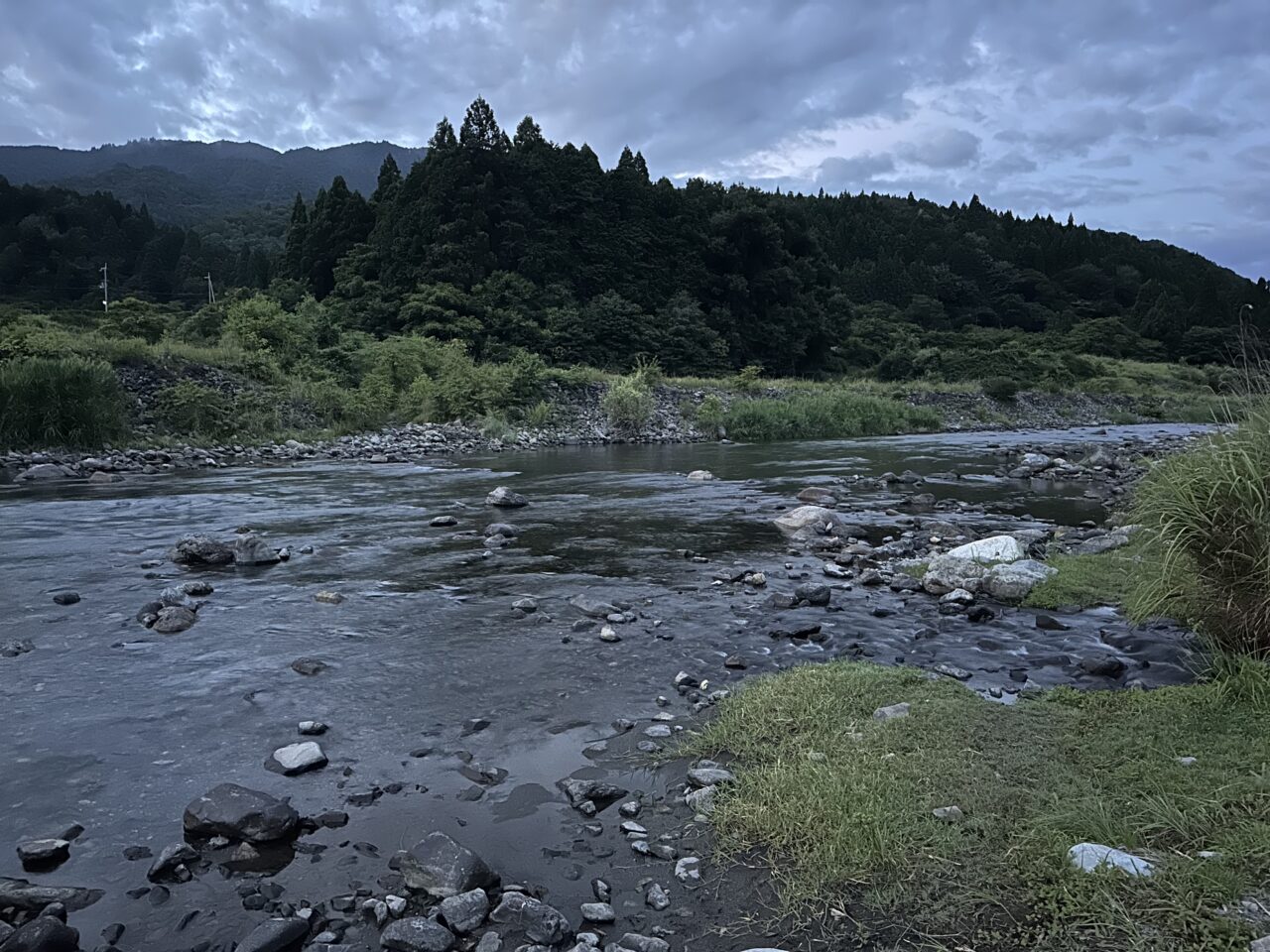 8/9 午前5時の当店前の状況
