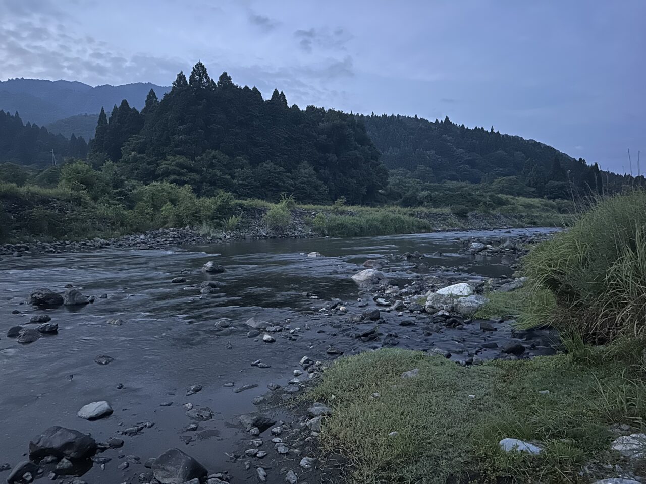 8/22 午前5時の当店前の状況