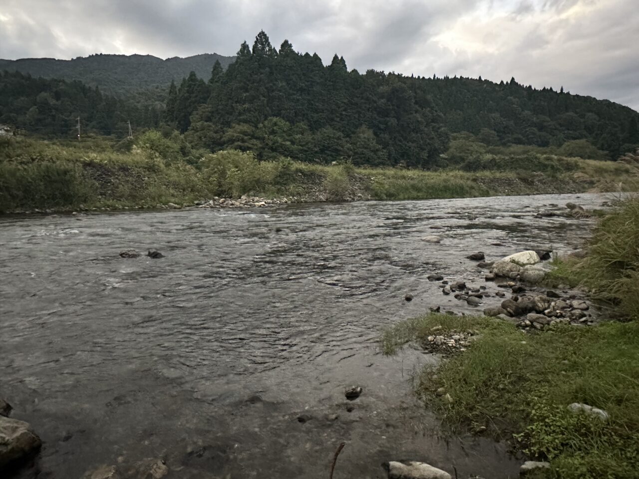 9/23 午前5時の当店前の状況